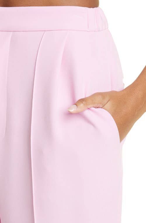 Lapointe Zip-hem Straight-leg Tailored Crepe Track Pants In Blossom