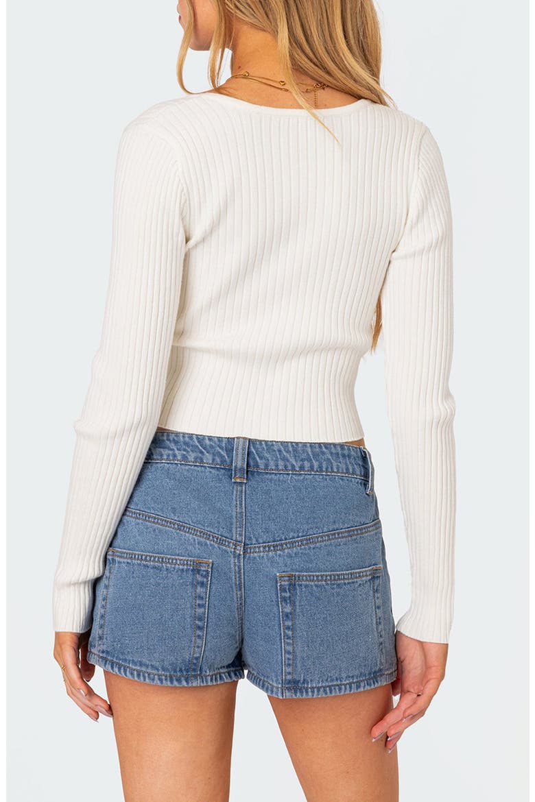 Misty Rib Top, Alternate, color, WHITE