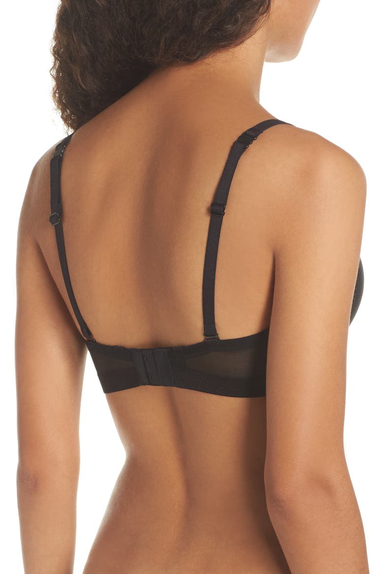 Infinite Underwire T-Shirt Bra, Alternate, color, BLACK