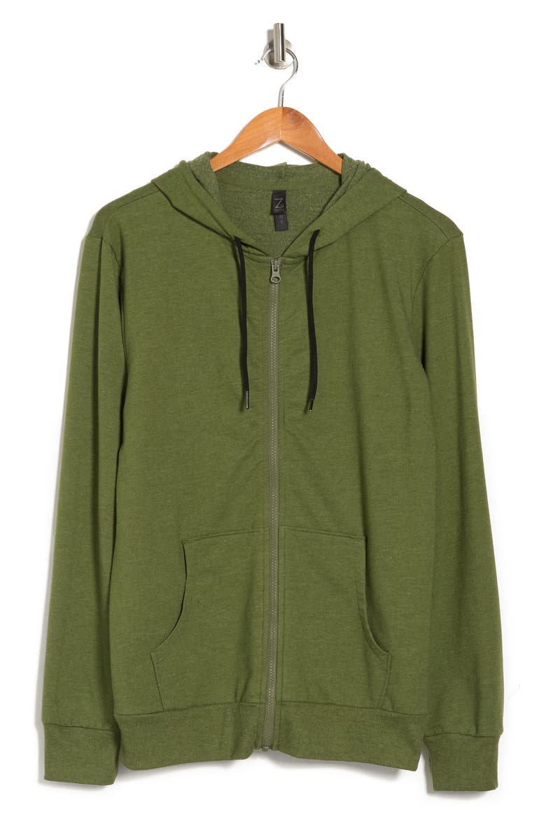 Rogue Full Zip Fleece Hoodie, Alternate, color, GREEN CHIVE