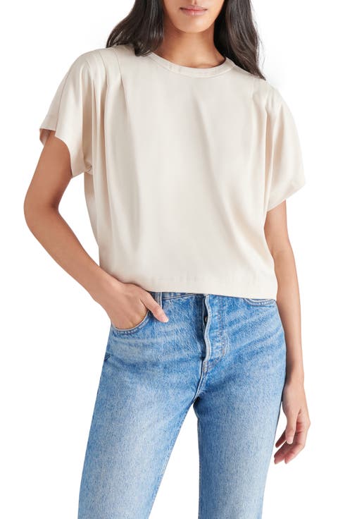 売れ筋商品|||スティーブ マデン カットソー トップス レディース Women's Meera Cotton Crewneck Eyelet Top Antique 스티브매든(Steve Madden) | 여성 코튼 크루넥 탑 Women's Meera