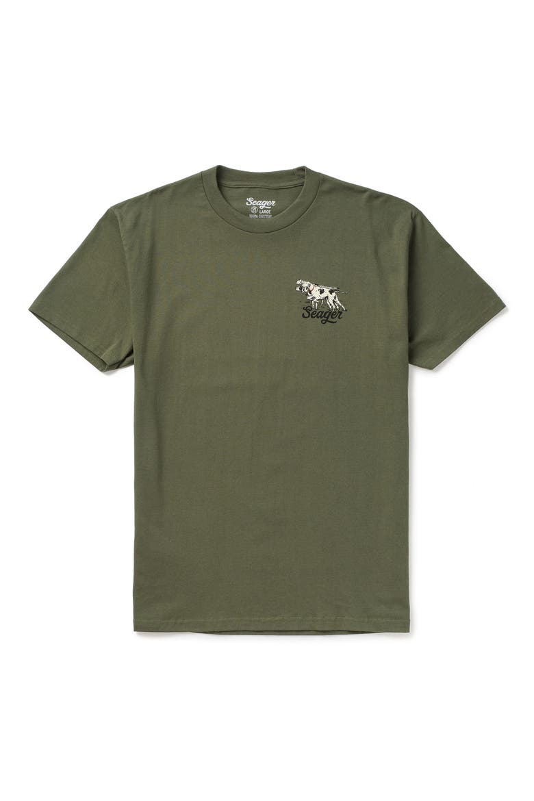 Pointer Cotton Graphic T-Shirt, Main, color, SURPLUS GREEN