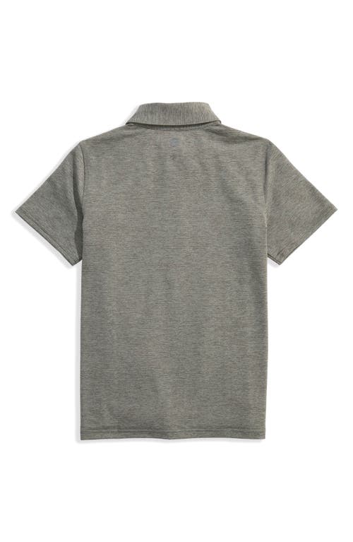 Vineyard Vines Kids' St. Jean Stripe Sankaty Performance Polo In Gray