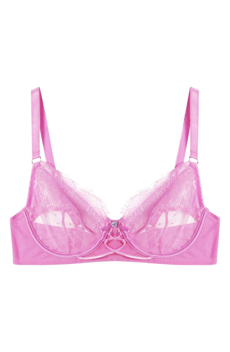 Playful Promises Ziggy Dot Unlined Underwire Bra, Alternate, color,