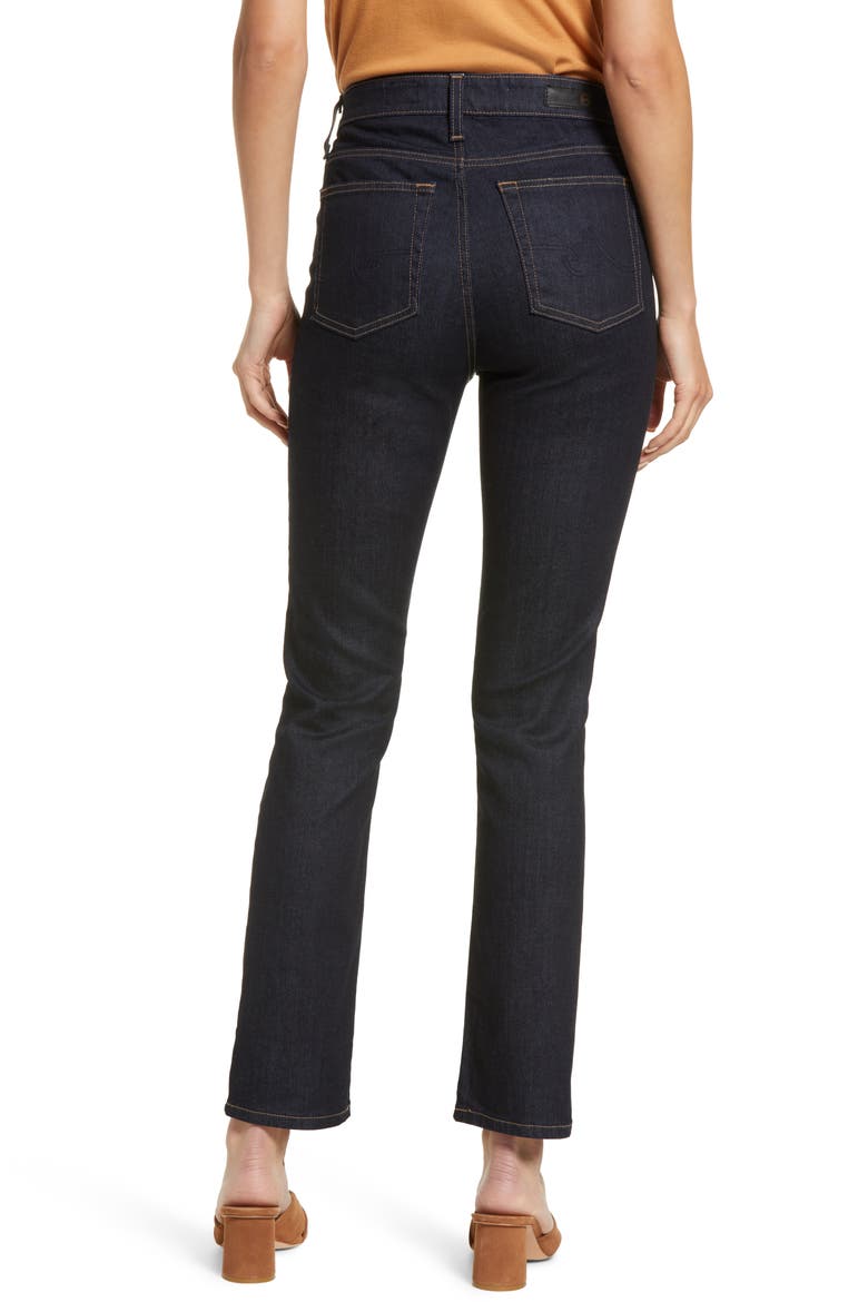 Mari High Waist Ankle Slim Straight Leg Jeans, Alternate, color, AUTHENTIC