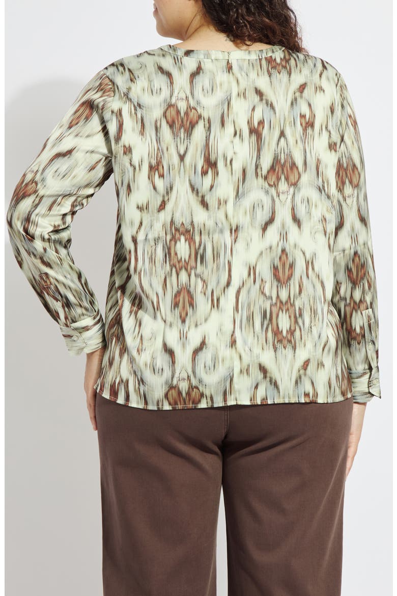 Tanni Crewneck Satin Top, Alternate, color, WOODLAND PAISLEY