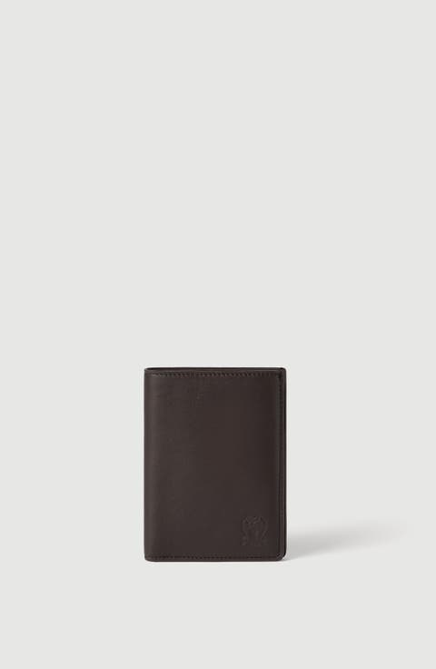 Smooth calfskin passport holder