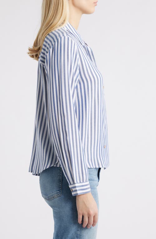 BEACHLUNCHLOUNGE BEACHLUNCHLOUNGE CANDACE STRIPE BUTTON-UP SHIRT