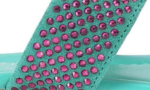 Kurt Geiger London Kensington Crystal T-strap Sandal In Multi