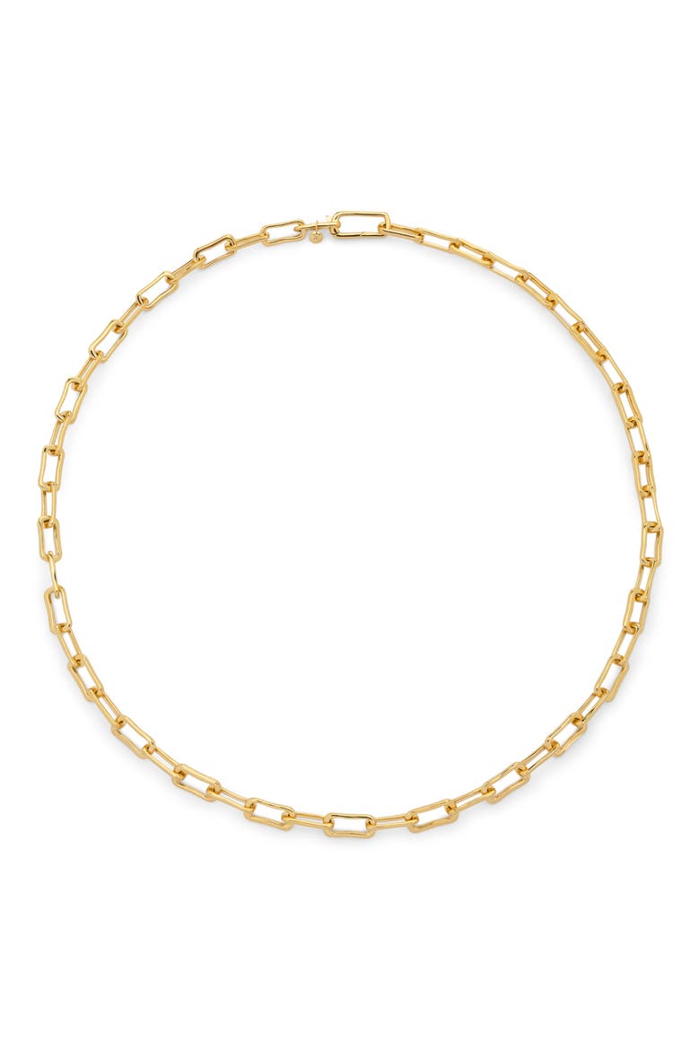 Alta Slim Chain Necklace, Main, color, 18CT GOLD VERMEIL
