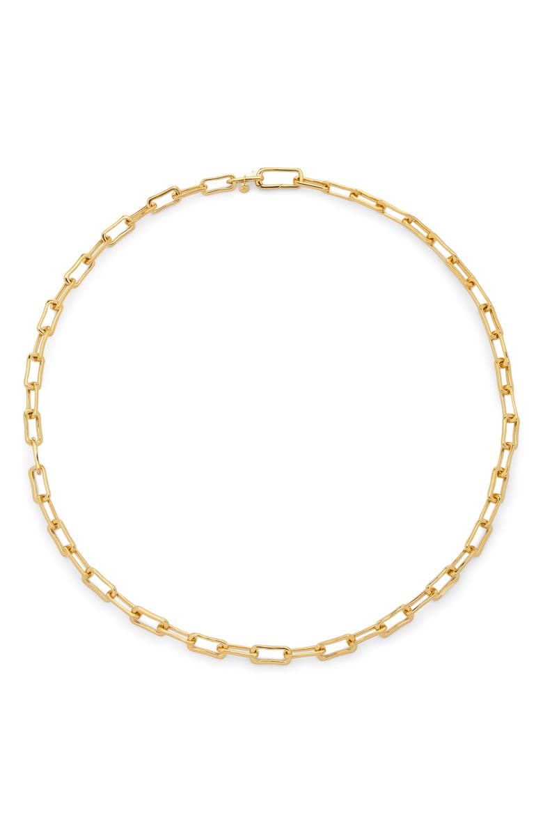 Monica Vinader Alta Slim Chain Necklace, Main, color, 18Ct Gold Vermeil