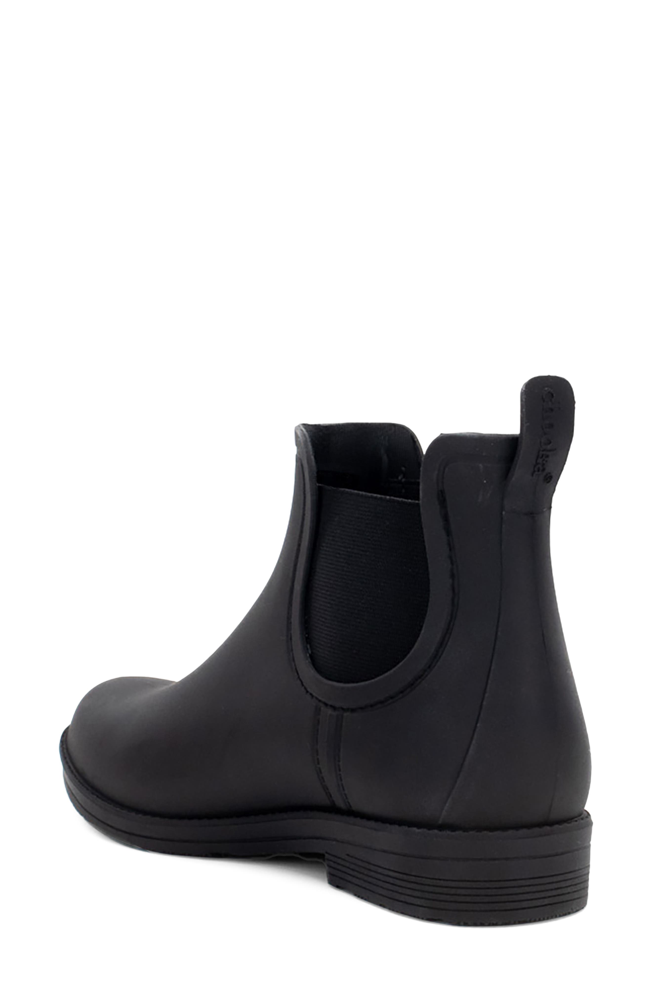 Modern Chelsea Rain Boot, Alternate, color, BLACK