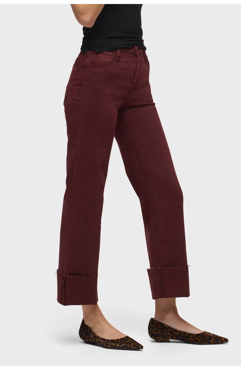 Hudson Jeans Rosie High Rise Wide Leg Ankle Cuff, Alternate, color, Port Royal