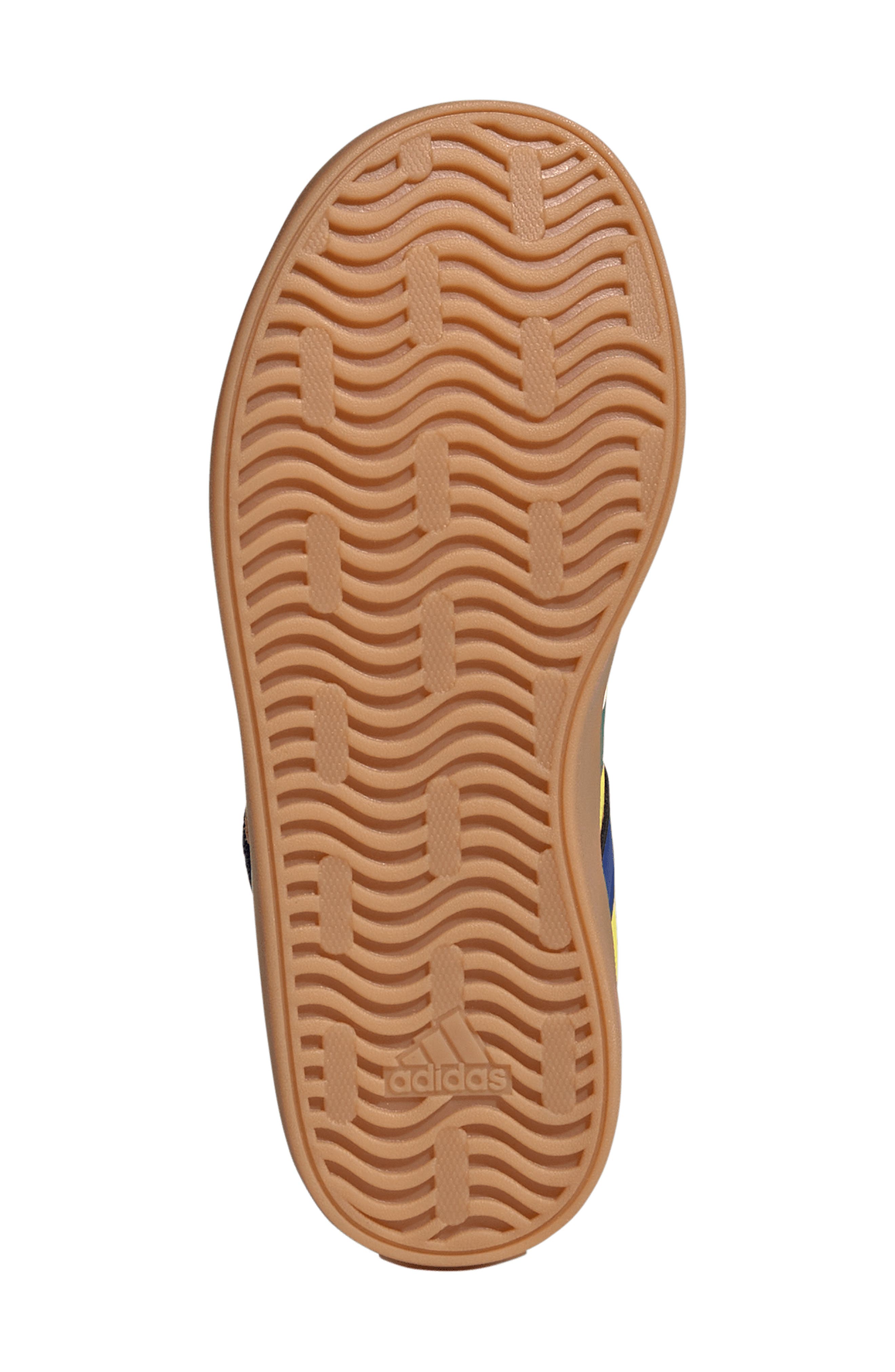 adidas Kids' VL Court 3.0 Sneaker, Alternate, color, Bright Yellow/ Blue/ Green