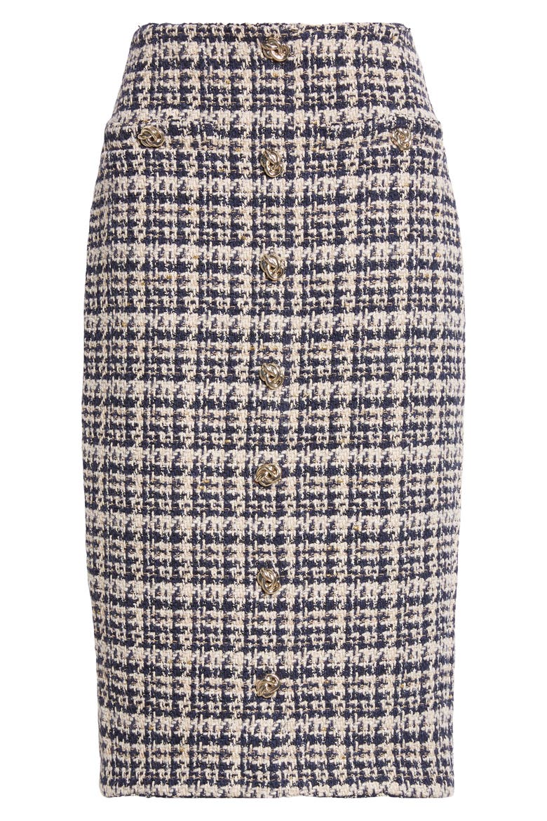 Tai Tweed Midi Skirt, Alternate, color, MIDNIGHT MULTI TWEED