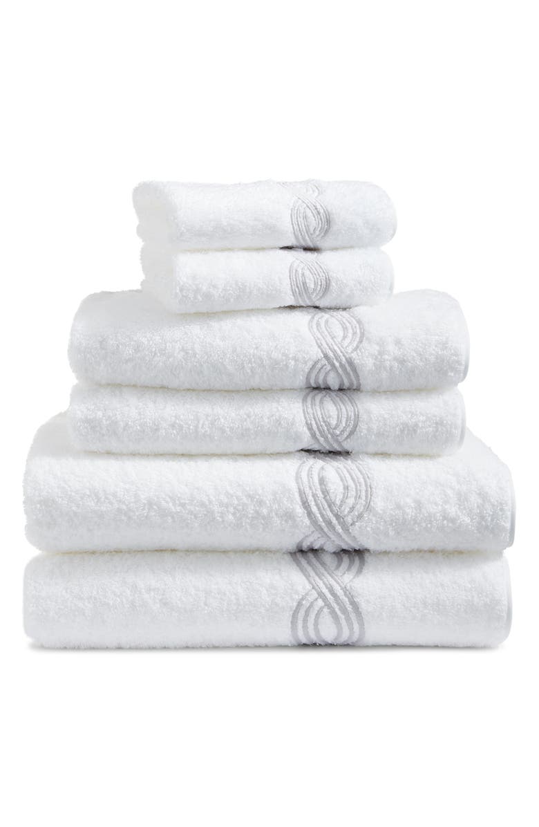 Matouk Triple Chain 6-Piece Towel Set, Main, color,