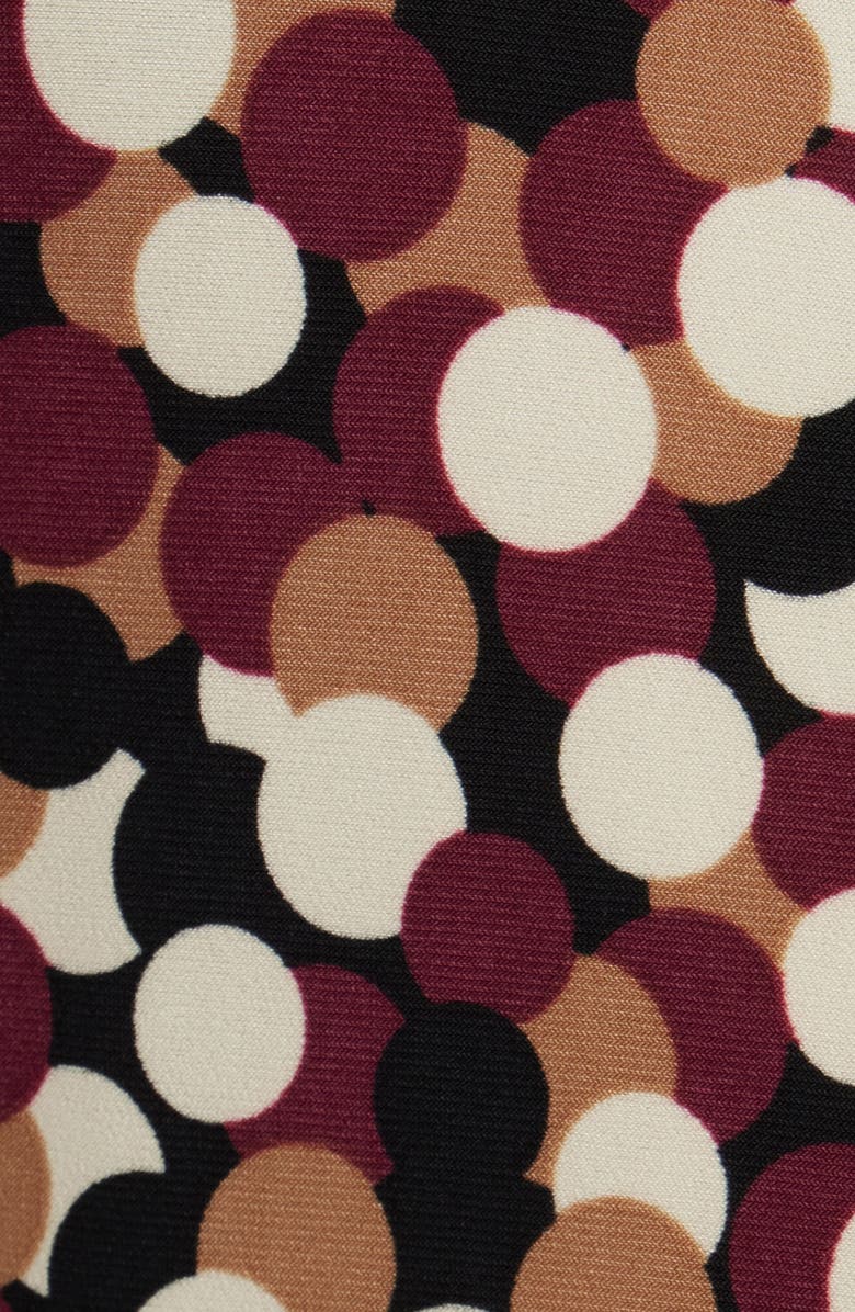 AK ANNE KLEIN Dot Print Short Sleeve Button-Up Shirt, Alternate, color, Anne Black/ Chiant Multi