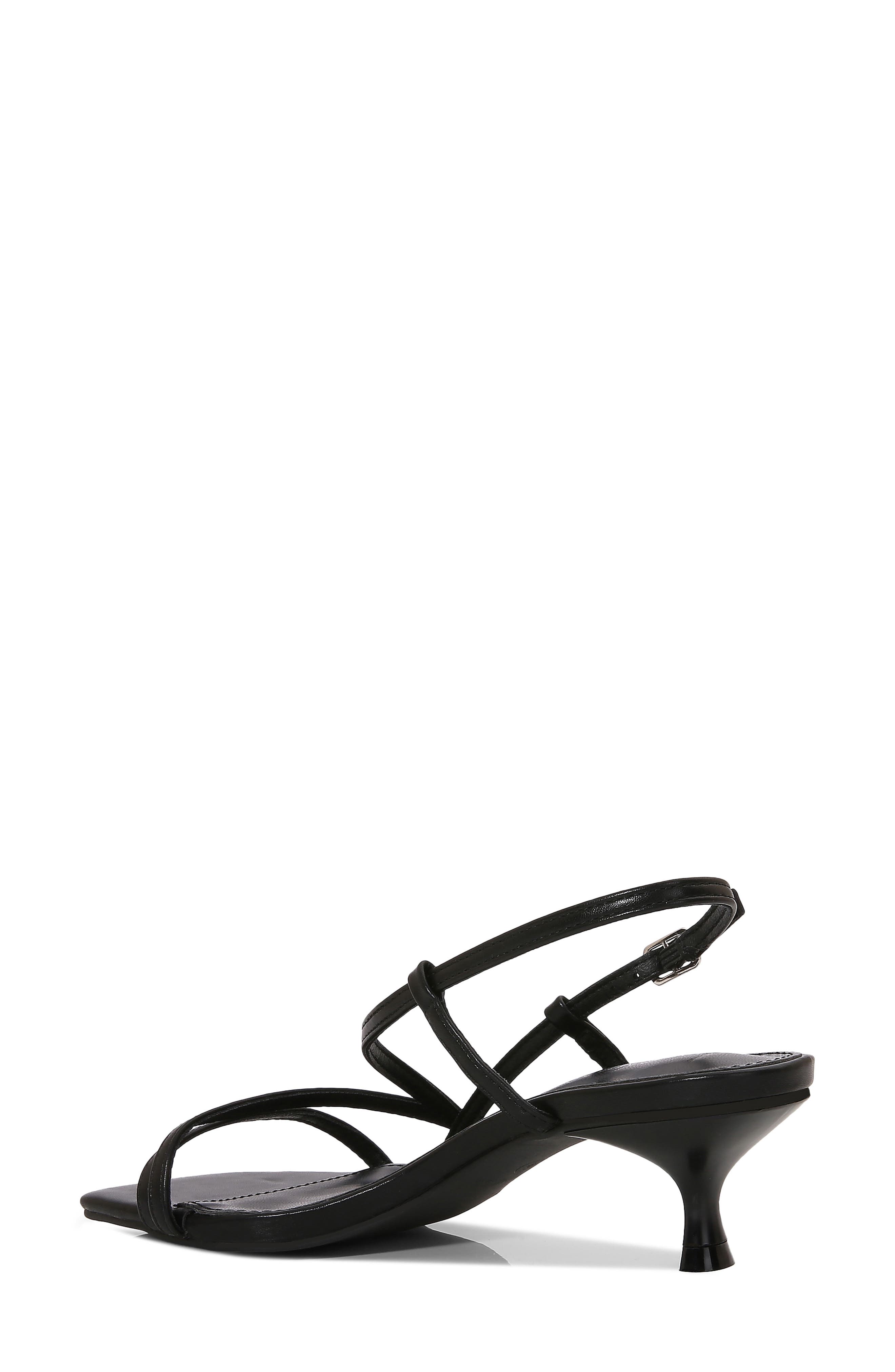 Joy Strappy Faux Leather Sandal, Alternate, color, BLACK