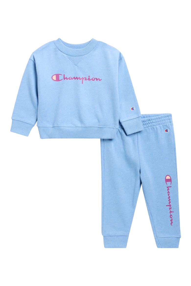 Kids' Crewneck Sweatshirt & Joggers Set, Main, color, DELLA ROBBIA BLUE