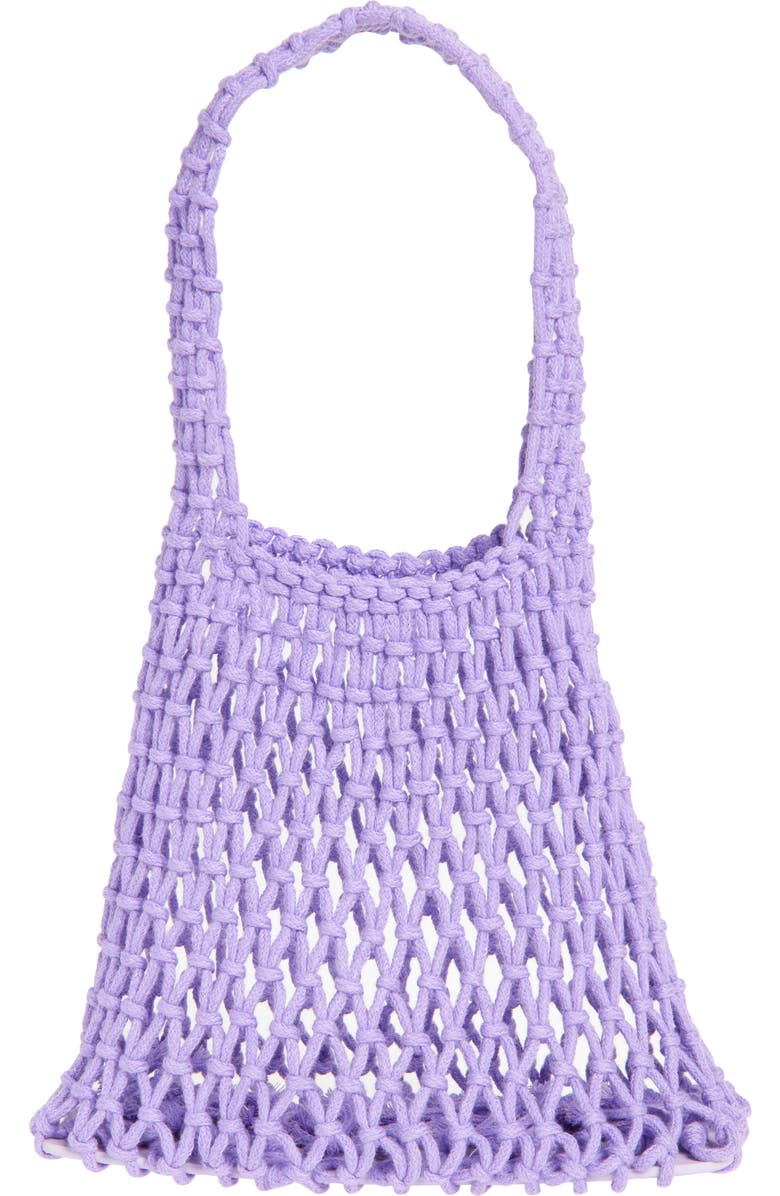 Ruby & Ry Kids' Netted Tote Bag, Main, color, Purple