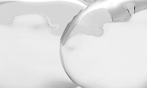 Open Edit Oval Stretch Bracelet In Metallic