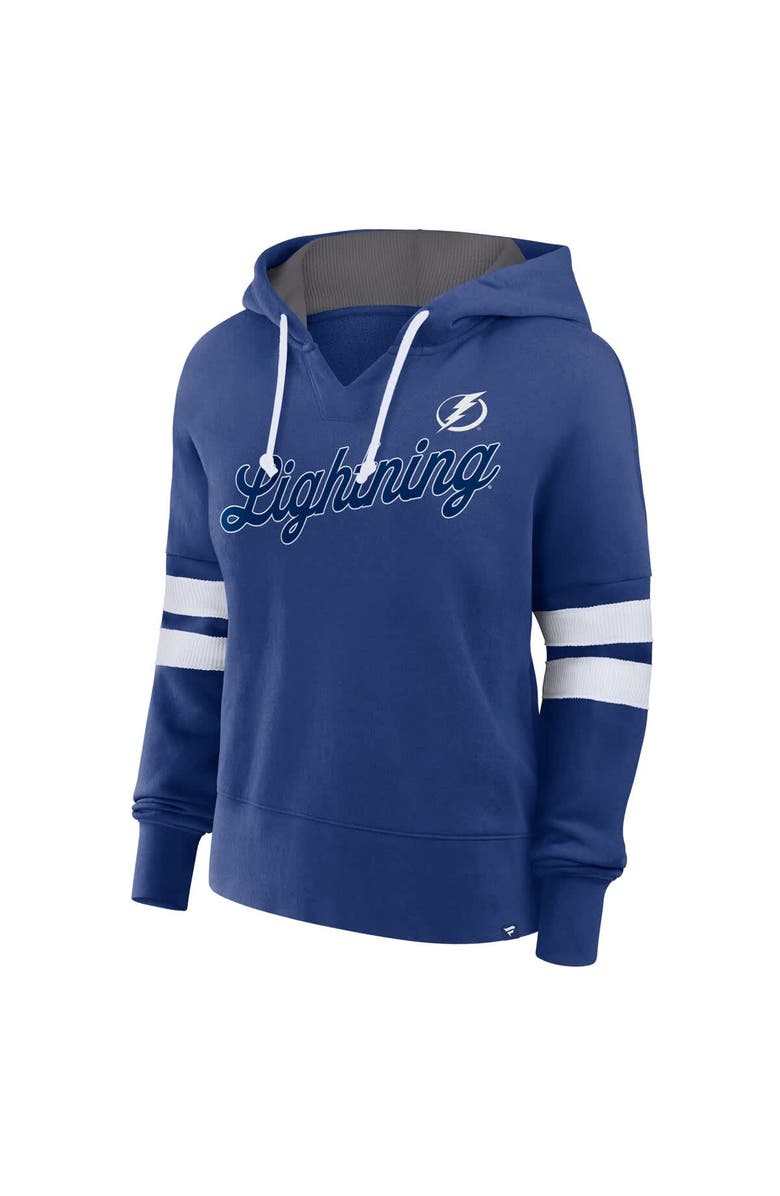 FANATICS Women's Fanatics Blue Tampa Bay Lightning Seize Fleece Pullover Hoodie, Alternate, color, Blue