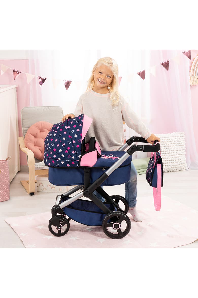 Pram Xeo, Stars - Includes Shoulder Bag, Fits Dolls Up to 18 Inches, Alternate, color, Multicolored