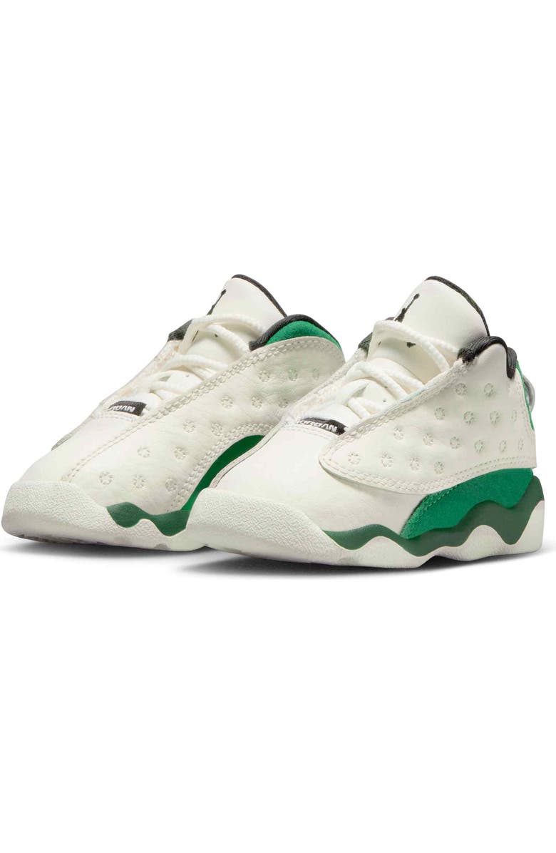 Nike Kids' Jordan 13 Retro High Top Sneaker, Main, color, Sail/ Pine Green/ Black