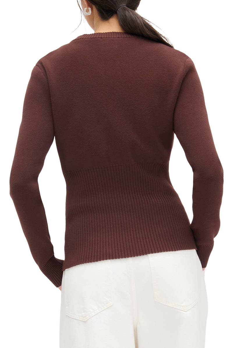 ALIGNE Ruby Cardigan, Alternate, color, Chocolate