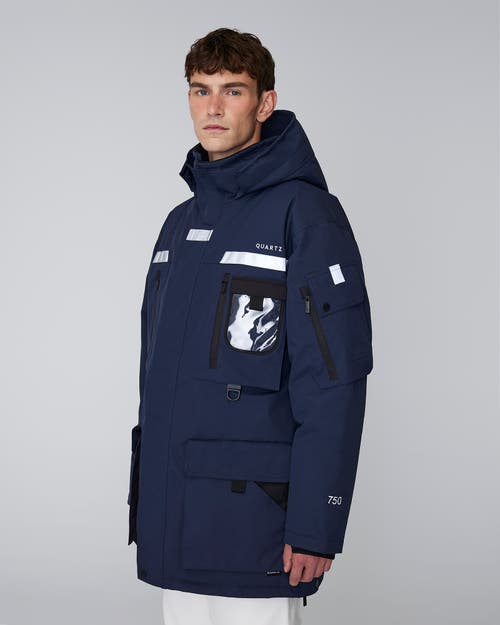Quartz Co. Vostok 3.0 | Hooded Down Expedition Jacket In True Navy