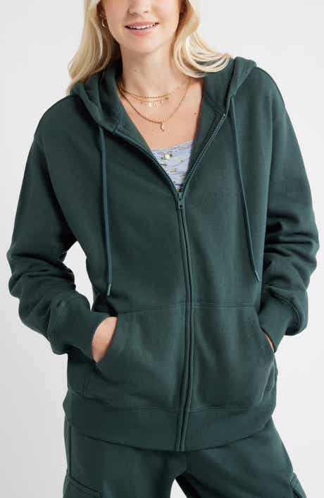 BP. Oversize Zip Fleece Hoodie