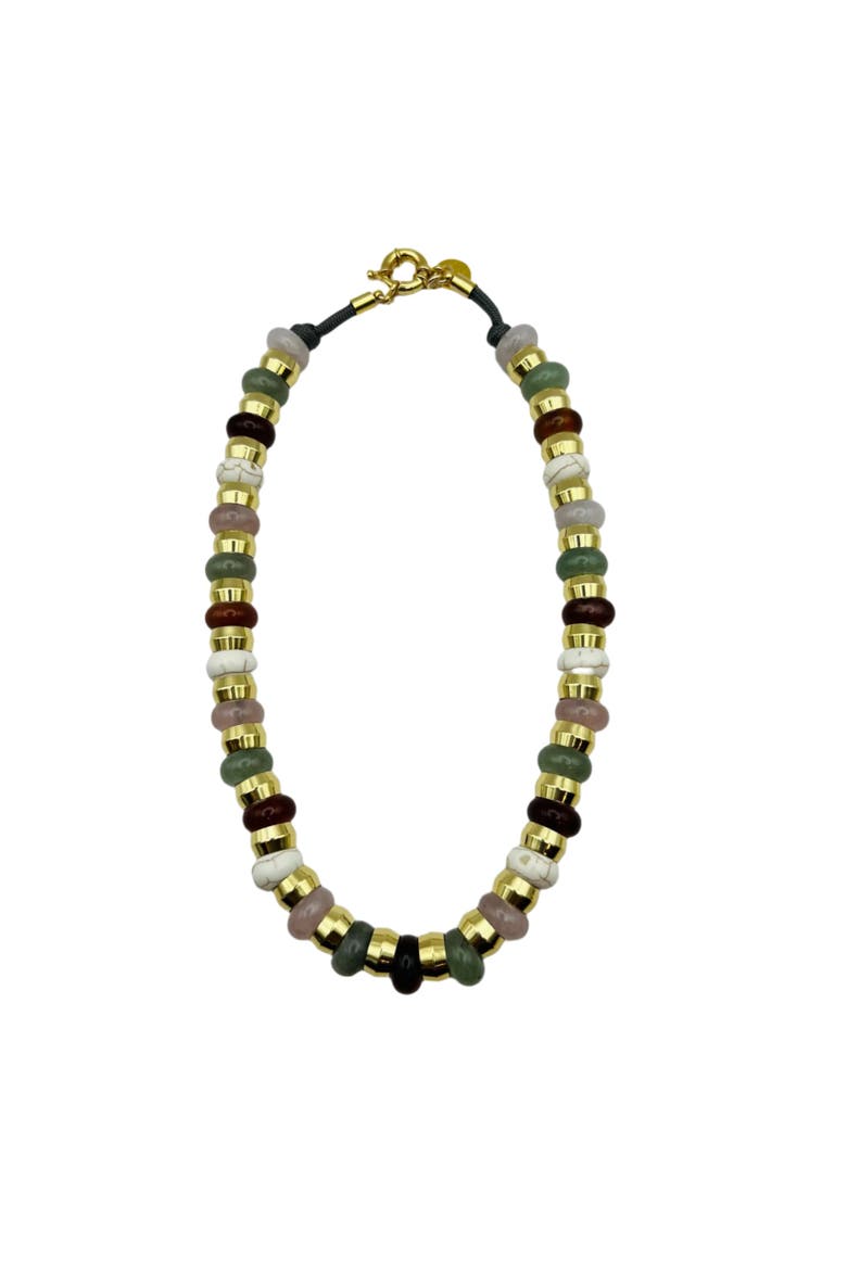 Semi Precious Necklace, Alternate, color, Neutral