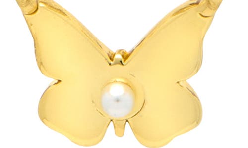Estella Bartlett Butterfly Pendant Necklace In Gold