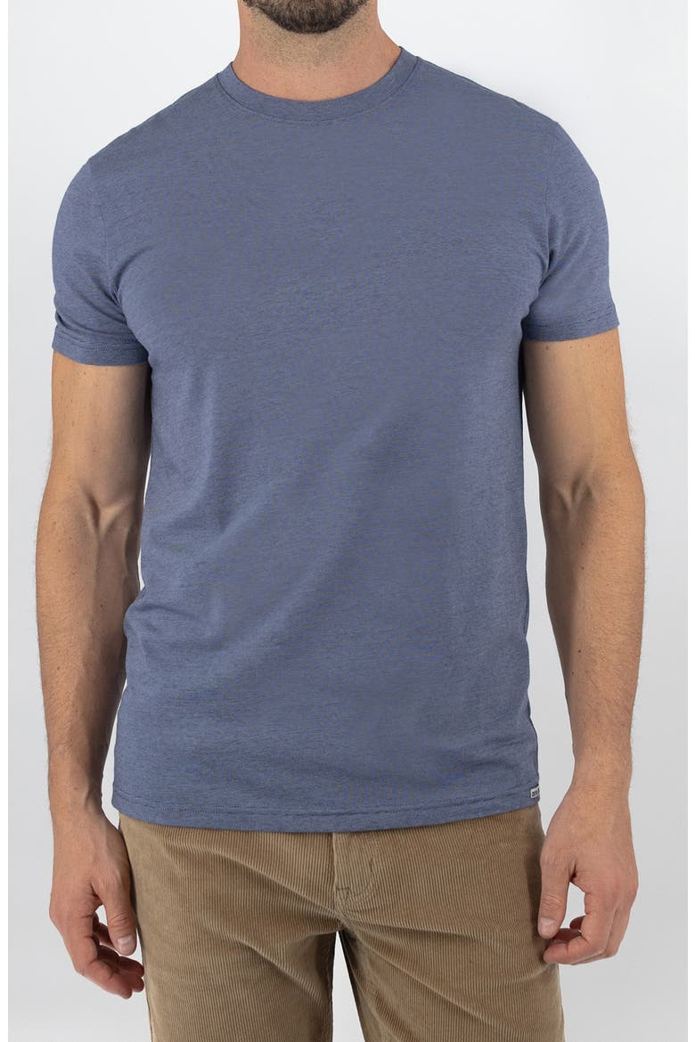 Feeder Stripe T-Shirt, Main, color, LIGHT NAVY