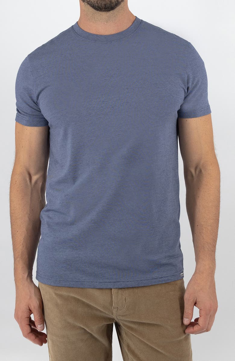 Devil-Dog Dungarees Feeder Stripe T-Shirt, Main, color, Light Navy