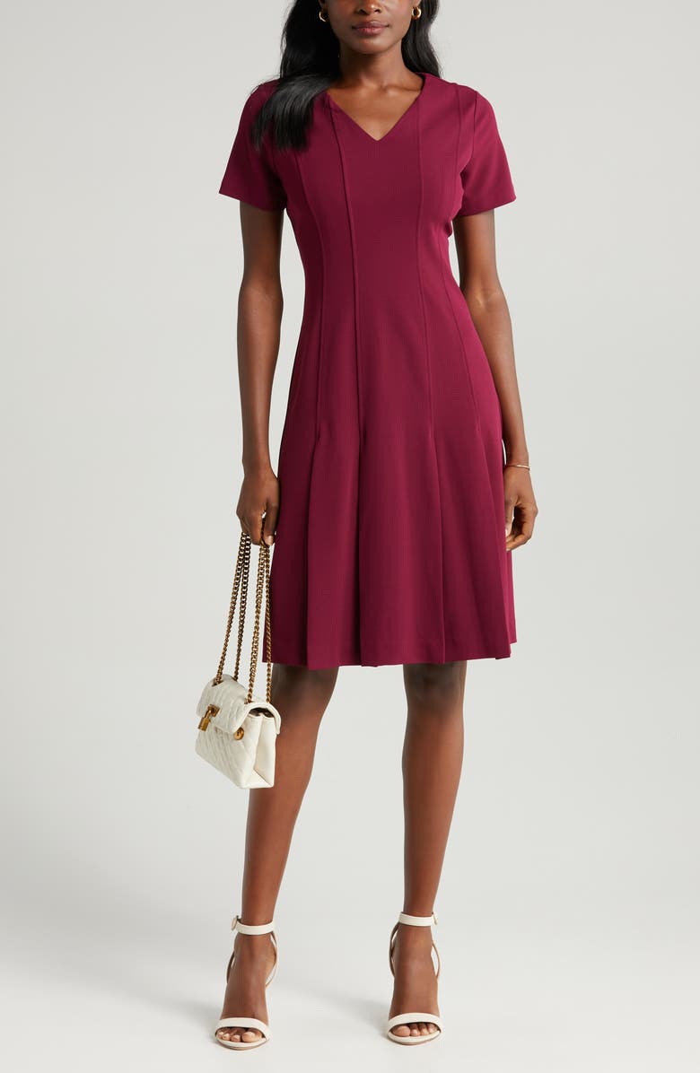 Tahari ASL V-Neck Dress, Main, color,