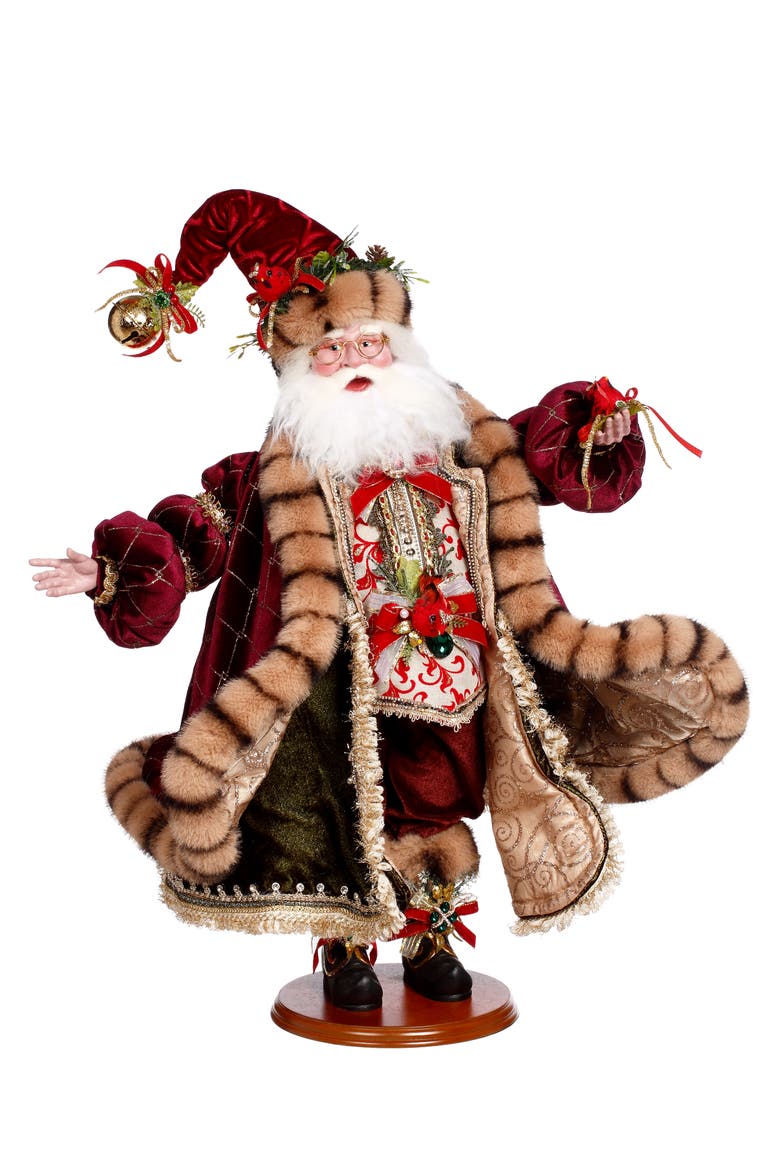 Bird Lover Santa, Main, color, Medium Brown