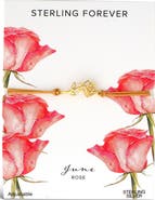 Sterling Forever Birth Flower Bracelet