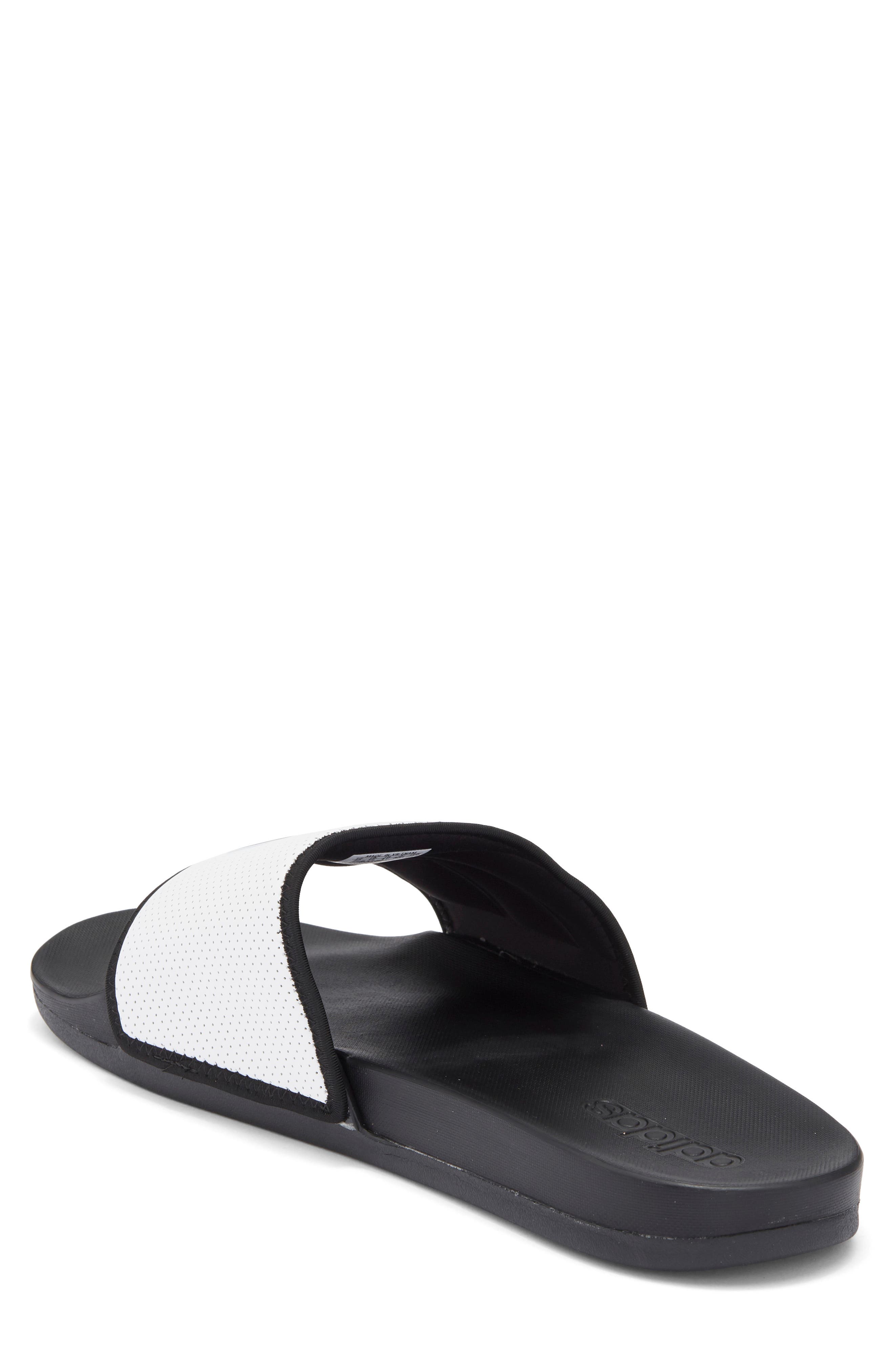 Gender Inclusive Adilette Comfort Sport Slide Sandal, Alternate, color, BLACK/ BLACK/ WHITE