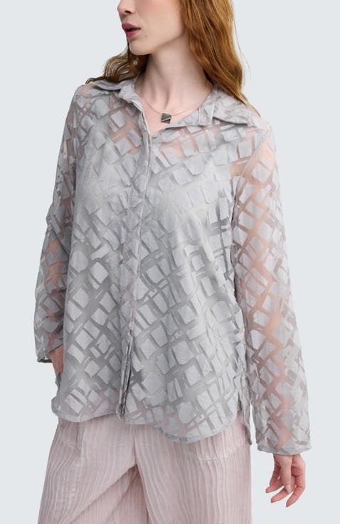 Maren Batik-Effect Tunic Shirt
