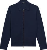 Theory Cameron Merino Wool Zip Cardigan