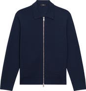 Theory Cameron Merino Wool Zip Cardigan