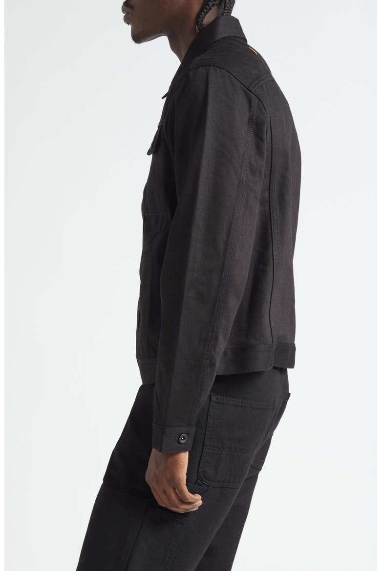 Jacob Type 3 Cotton Trucker Jacket, Alternate, color, BLACK