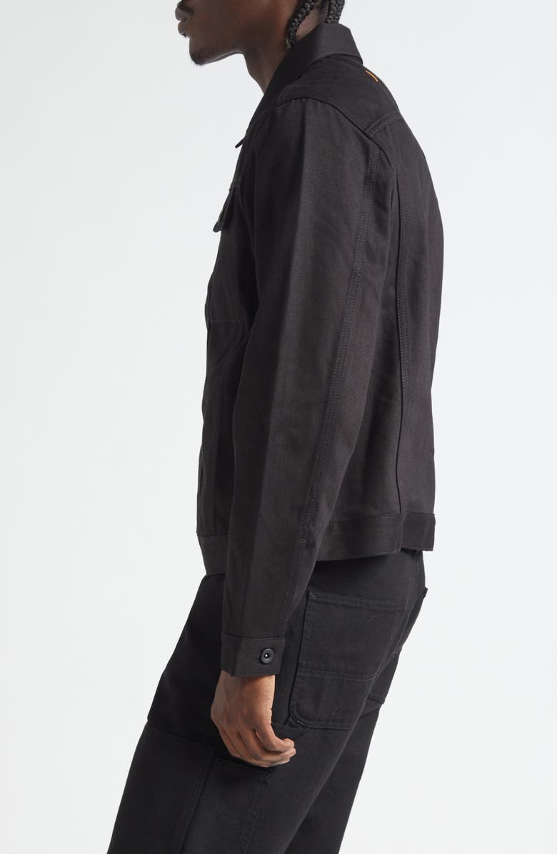 JKEEFER Jacob Type 3 Cotton Trucker Jacket, Alternate, color, Black