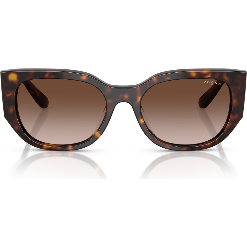 Vogue 53mm Irregular Sunglasses In Brown