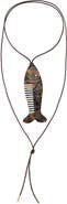 Éliou Trout Comb Lariat Necklace