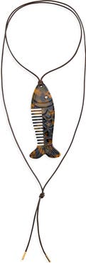 Éliou Trout Comb Lariat Necklace