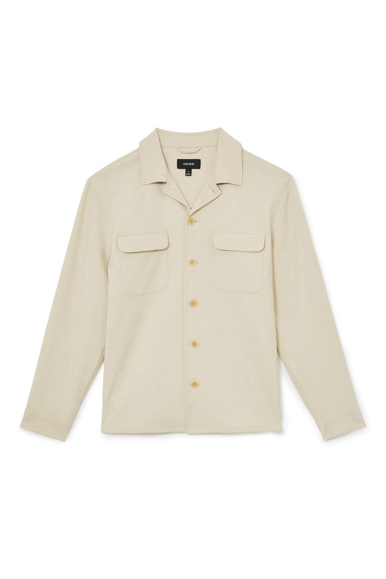 Peshi Button Through Overshirt, Alternate, color, STONE