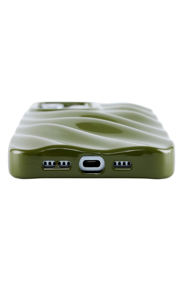 Auramma Silk Look Green iPhone 14 Pro Case, Alternate, color, Green