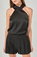 Endless Rose Satin Halter Top